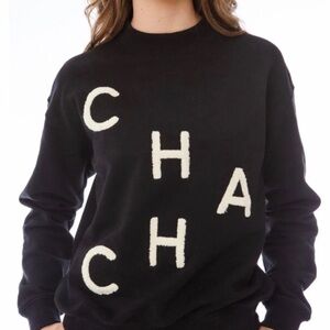 NWT EllandEmm Black Cha Cha Sweatshirt Size Small